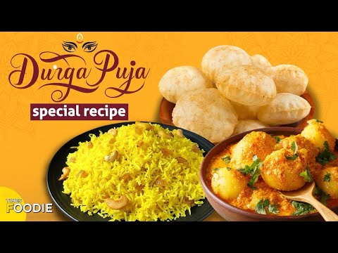 Bengali Festive Food Recipes | Luchi Aloo Dum & Basanti Pulao