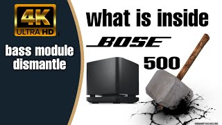 BOSE 500 bass module dismantle video, what is inside bose 500 bass module