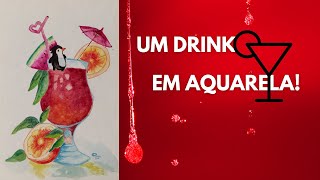 Um Drink em Aquarela