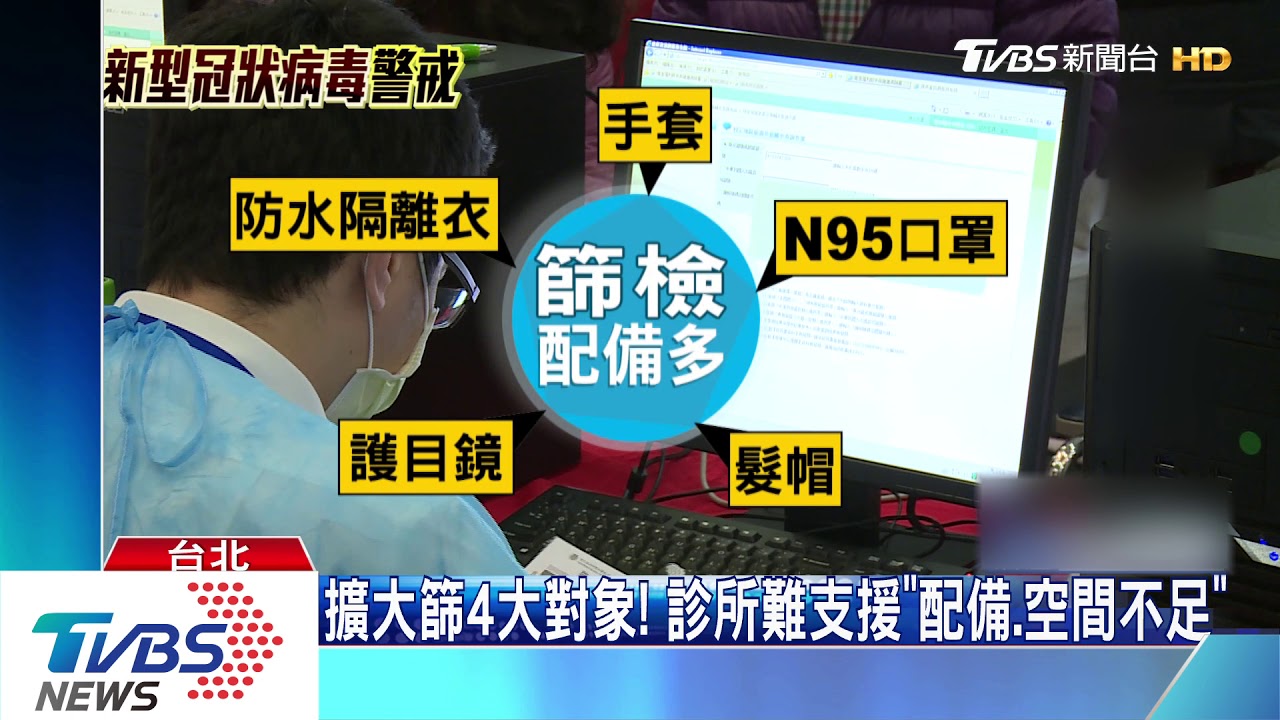擴大篩4大對象! 診所難支援「配備、空間不足」