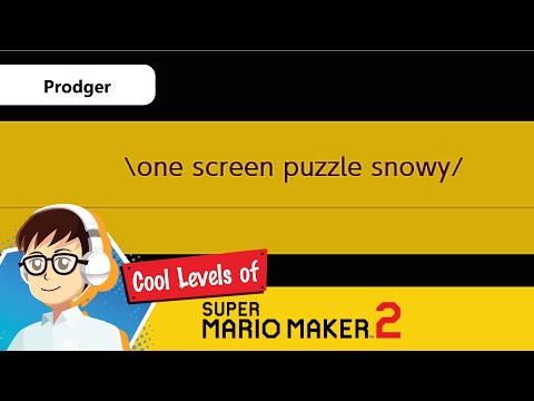one screen puzzle snowy by Prodger - Cool Levels of Super Mario Maker 2