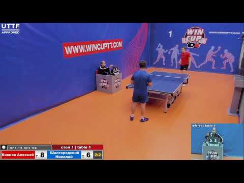 Киянов Алексей 3-2 Шалгородский Николай Турнир Восток 1  WIN CUP 30.11.20 Прямая трансляция Зал 1