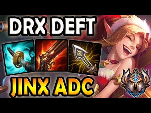 Deft JINX vs CAITLYN [ ADC ] Patch 10.18 Ranked Korea ✔️