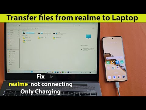 How to connect realme phone to laptop with usb