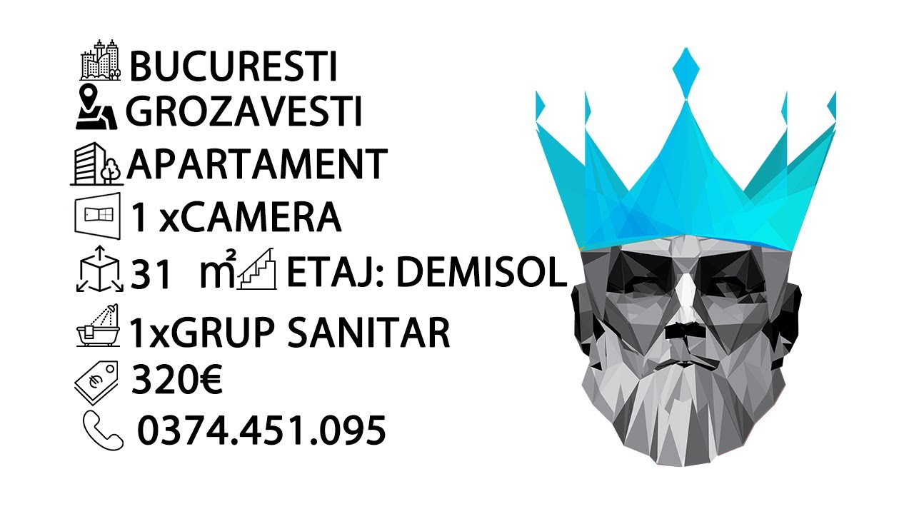 Tur video Grozăvești-Politehnica | garsoniera decomandata | pet friendly | balcon | metrou