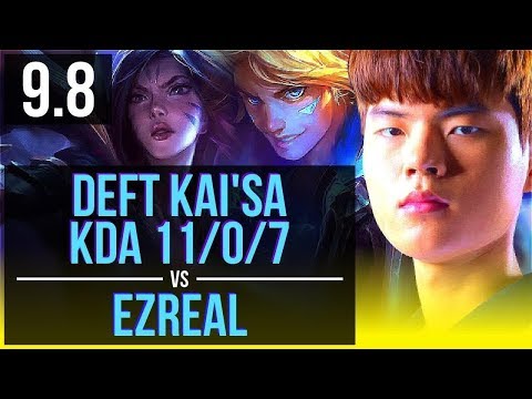 Carry like Deft KAI'SA & Braum vs EZREAL & Galio (ADC) | KDA 11/0/7 | Korea Challenger | v9.8