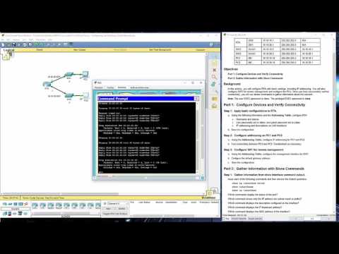 Cisco RnS - Lab 4.1.4.5 Packet Tracer - Configuring and Verifying a Small Network