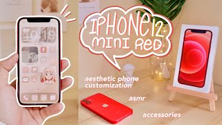 iPhone 12 mini unboxing + aesthetic homecreen setup 🍎
