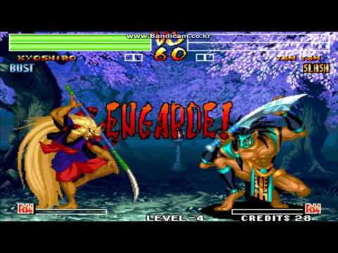 samurai shodown 4 (kyoshiro bust) expert match 사쇼4