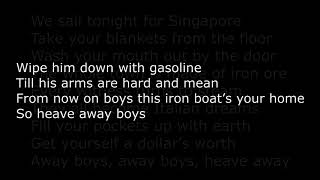Tom Wait - Singapore Lyrics