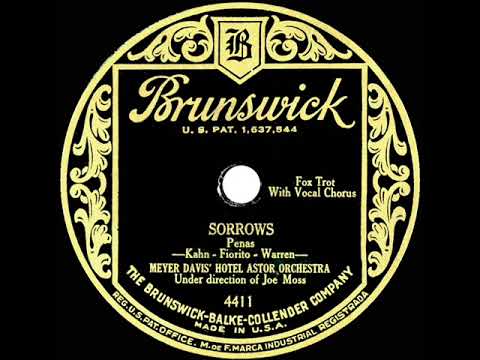 1929 Meyer Davis Orch. (dir. Joe Moss) - Sorrows (Scrappy Lambert, vocal)