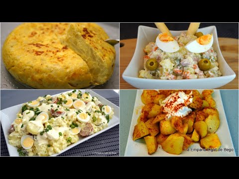 4 Deliciosas Recetas con Patatas Fáciles de Preparar.