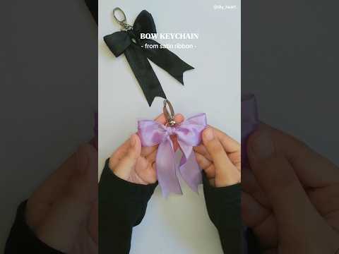 Create Your Own SATIN RIBBON Bow Keychain!