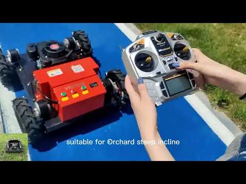 21 inch cutting blade wireless radio control robot lawn mower for hills  China manufacturer factory