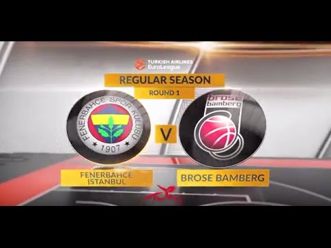 EuroLeague Highlights RS Round 1: Fenerbahce Istanbul 67-66 Brose Bamberg