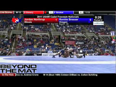 Cadet Freestyle 105 - Jordan Northrup (IL) vs. Ronnie Bresser (OR)