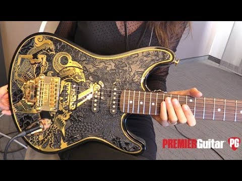 Holy Grail Guitar Show '18 - iVee Guitars iVee#13 "TTT Bass" Misery 3030 & iVee#107 "es" Wayang Demo