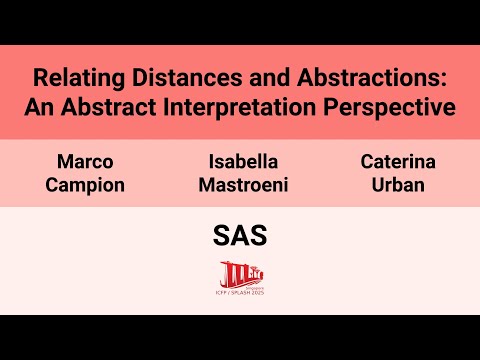 [SAS'25] Relating Distances and Abstractions: An Abstract Interpretation Perspective