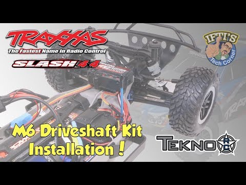 #11 Traxxas Slash 4X4 - Tekno M6 CV Driveshafts Install! (TKR6851X & TKR6852X)