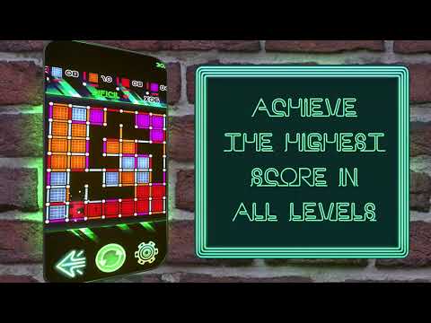 Dots Boxes neon relaxing game