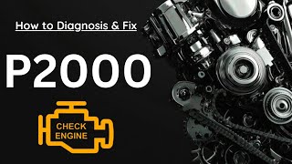 P2000: NOx Adsorber Efficiency Below Threshold Bank 1 | Trouble Code: Diagnose Symptom Cause Fix
