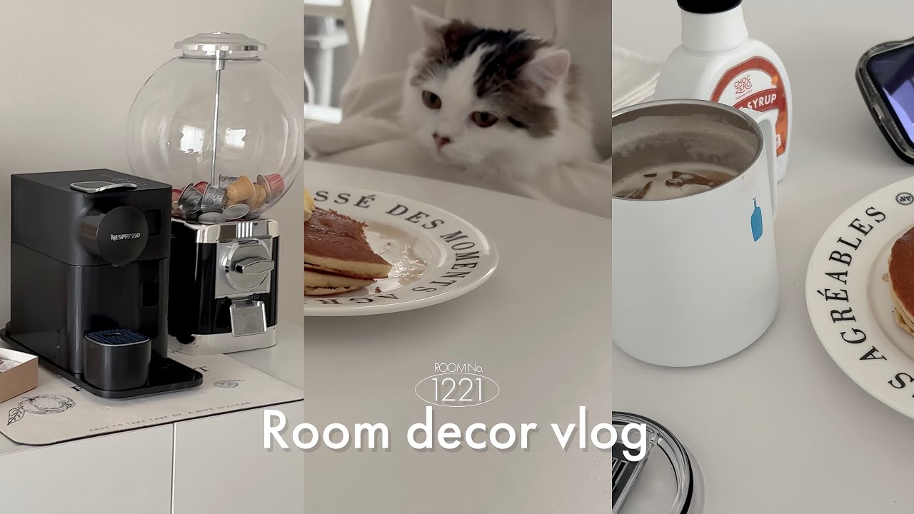 【VLOG】🆕コーヒーメーカー｜我が家のカフェスペース☕️🖤｜東京賃貸暮らし｜ロフト付き1R🏠