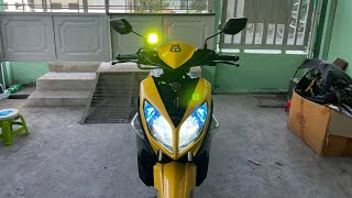 Nouvo LX RC Dọn Xe Nguyên Chiếc Từ Điện Tới Áo, Phuộc Racing Boy Vàng Đen 2020 Quá Đẹp