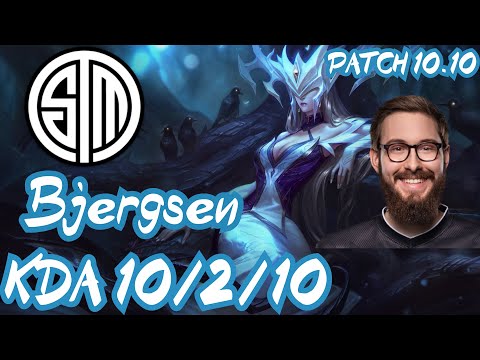 TSM Bjergsen LISSANDRA vs CASSIOPEIA MID - NA CHALLENGER - PATCH 10.10