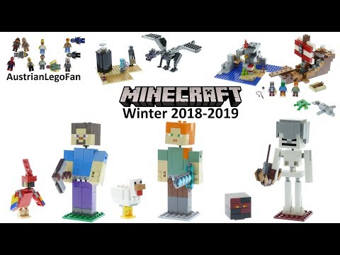 Lego Minecraft Winter 2018-2019 Compilation of all Sets