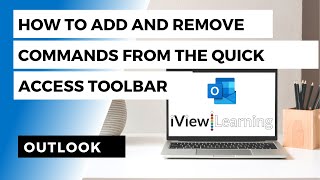 How to add and remove commands from the quick access toolbar in Outlook