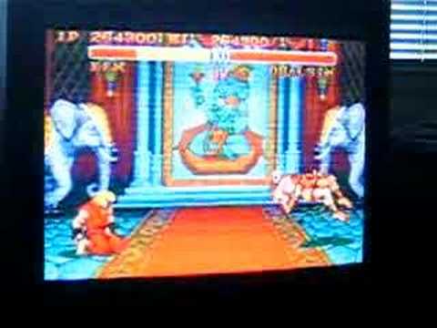 Street Fighter II 2 SNES Ken vs. Dhalsim