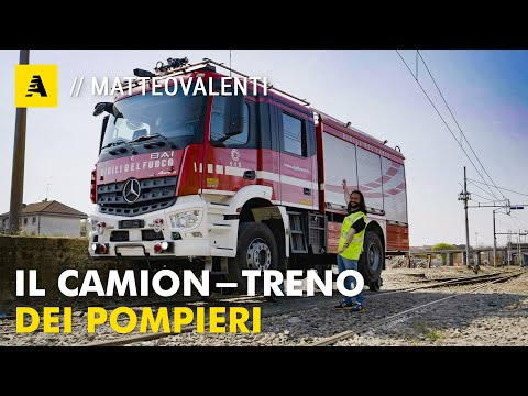 Come si guida il CAMION-TRENO dei POMPIERI? Tutti i SEGRETI del BIMODALE Mercedes-BAI