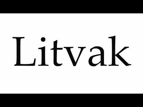 How to Pronounce Litvak