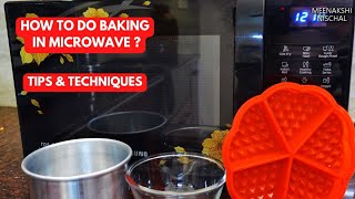 How to bake in microwave | Cake in microwave convection mode | how to pre heat convection microwave