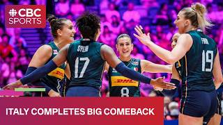 Canada forces world No. 1 Italy into a fifth set in Volleyball Nations League