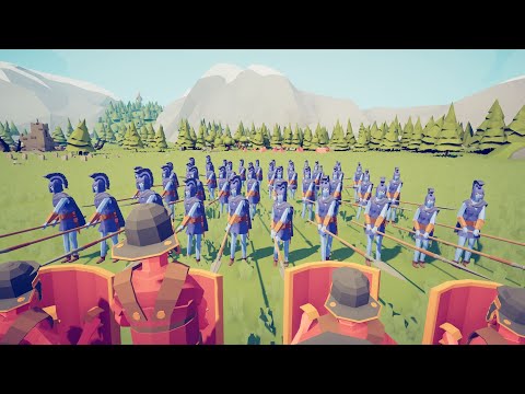 40 Shield Bearers Versus 40 Sarissas || Totally Accurate Battle Simulator