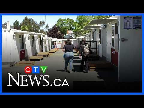 Shipping container temporary housing community, 'Tiny Town' removed from Victoria parking lot
