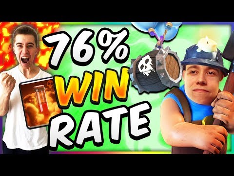 76% WIN RATE! EASY WINS w/ MINER POISON DECK! — Clash Royale