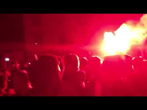 Les supporters du GF38 célèbrent la montée en Ligue 2