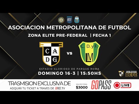 DEFENSORES DE GLEW VS LAS MANDARINAS | FECHA 1 | APERTURA | ASOCIACION METROPOLITANA DE FUTBOL