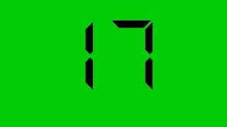 20 second timer | 20 sec countdown clock | green screen timer video