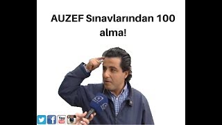 AUZEF Sınavlarından 100 alma!