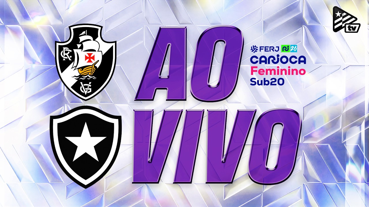 AO VIVO | Botafogo enfrenta o Vasco pela 2ª rodada do Carioca Feminino Sub-20 2026