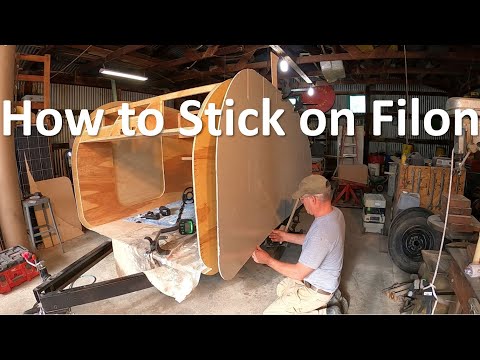 Teardrop Camper Build: Let's put on the Filon!- Part 14