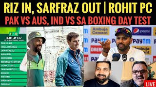 Sarfraz out Rizwan In PAK vs AUS  Rohit PC for IND