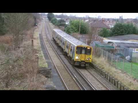 Half an Hour at (85) - Upton by Chester abandoned station & Bache 27.1.2015 - Class 508