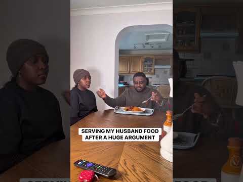 When he is scared something has been added to his food after an argument