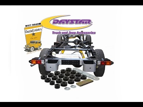 Daystar - Polyurethane body mount kit for the Toyota LandCruiser FJ40 BJ40 BJ42