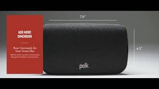 Video thumbnail for Introducing SR2 Wireless Surrounds – Wireless Surround Speakers for Select Polk Sound Bars by Polk Audio Official