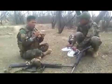 Afghan national army playing flute .... amazing local song